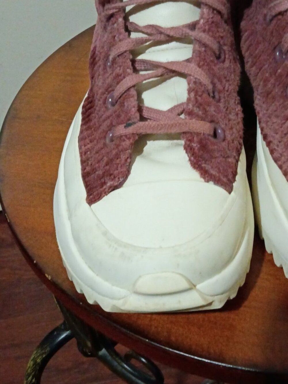 Converse Run Star Hike Cozy Utility Chunky Platform Sneakers Dark Wine Women 7.5 - Picture 7 of 14
